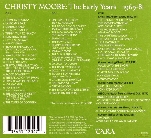 Christy Moore: The Early Years: 1969-1981 [3CD]