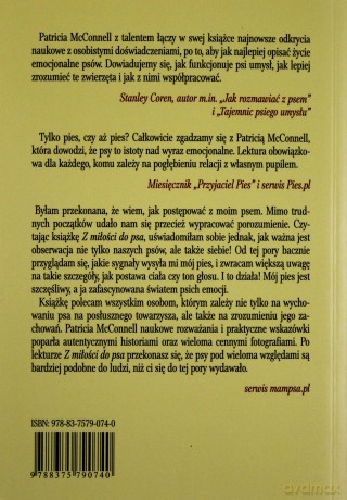 Z Miłości Do Psa - Patricia Mcconnell [KSIĄŻKA]
