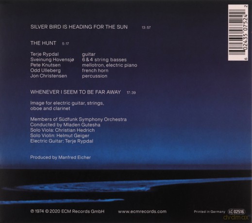 Terje Rypdal: Whenever I Seem To Be Far Away [CD]