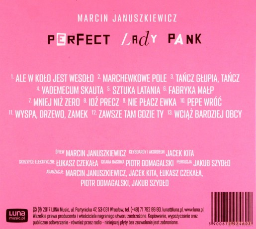 Marcin Januszkiewicz: Perfect Lady Pank [CD]