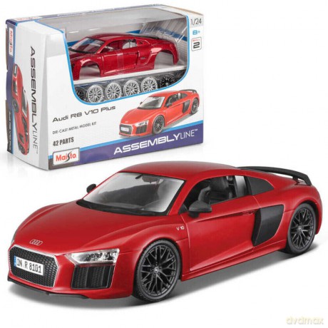 Model metalowy Audi R8 V10 Plus 1:25 do składania