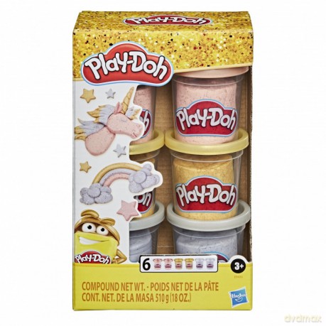 Zestaw masy plastycznej PlayDoh Metallics Compound Collection