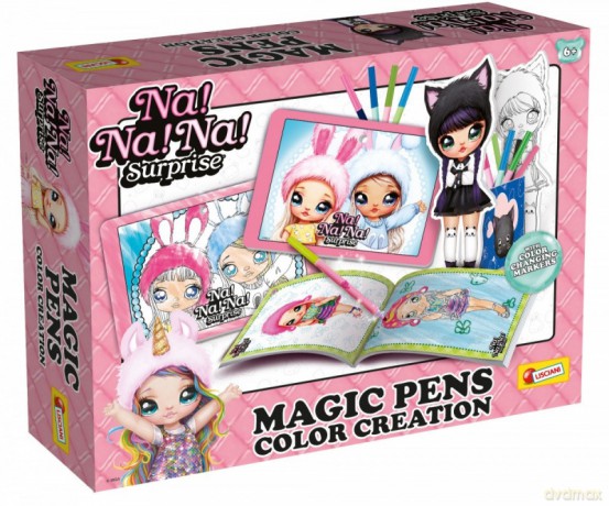Zestaw Na Na Na Surprise Twórz i koloruj z magicznymi pisakami