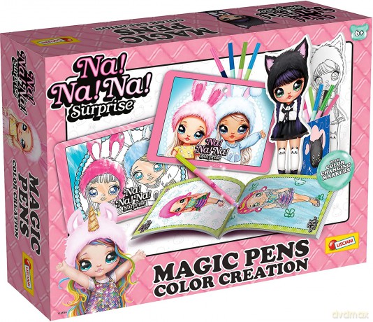 Zestaw Na Na Na Surprise Twórz i koloruj z magicznymi pisakami
