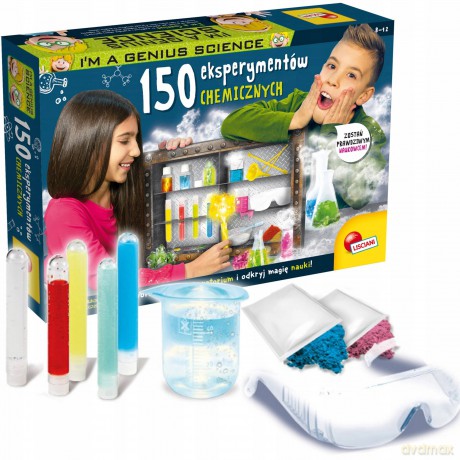 Zestaw naukowy I'M A Genius 150 eksperymentów chemicznych