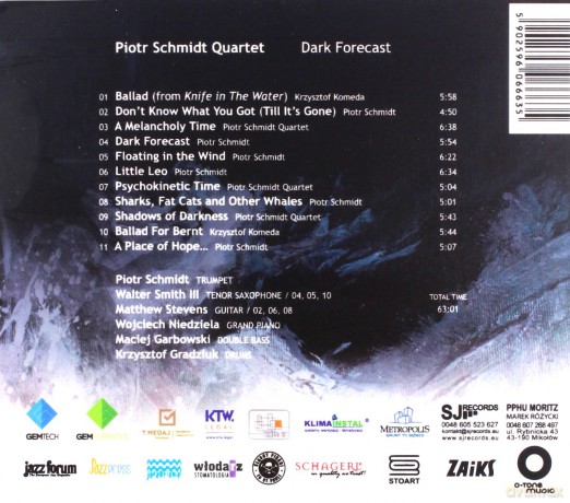 Piotr Schmidt Quartet: Dark Forecast [CD]