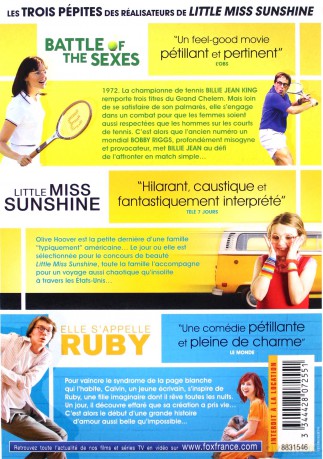 Battle of the Sexes / Little Miss Sunshine / Ruby Sparks (Wojna płci / Mała miss / Ruby Sparks) [BOX] [3DVD]