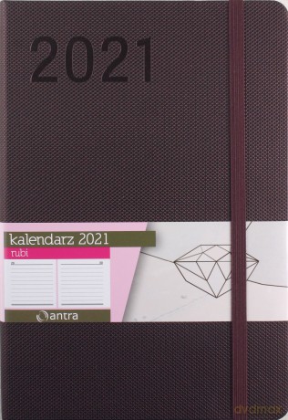 Kalendarz 2021 Rubi A5 DNS brązowy [KALENDARZ]