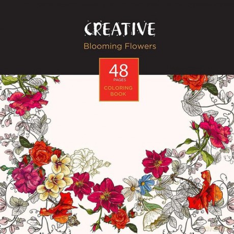 Książeczka do kolorowania dla dorosłych Creative Blooming Flowers [KSIĄŻKA]
