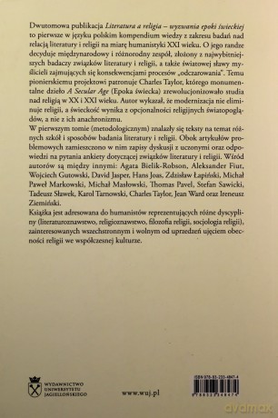Literatura a religia Wyzwania epoki świeckiej (Tom 1) [KSIĄŻKA]