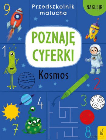 Przedszkolnik malucha Poznaję cyferki Kosmos [KSIĄŻKA]