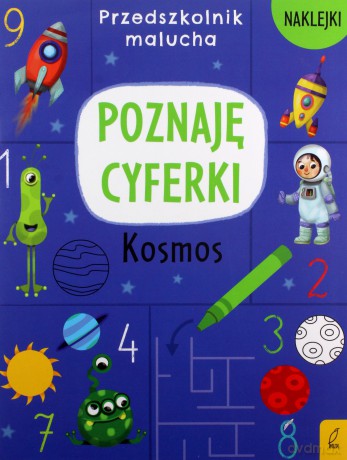 Przedszkolnik malucha Poznaję cyferki Kosmos [KSIĄŻKA]
