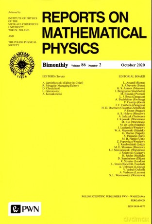 Reports On Mathematical Physics 86/2 - Polska [KSIĄŻKA]