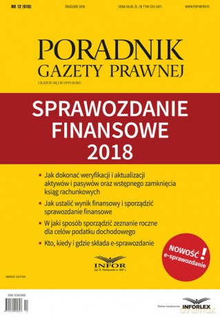 Sprawozdanie finansowe 2018 [KSIĄŻKA]