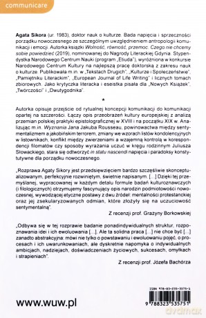 Szczerość. O wyłanianiu się nowoczesnego porządku komunikacyjnego - Agata Sikora [KSIĄŻKA]