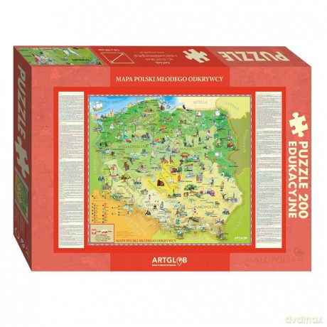 ARTGLOB 200 el. Polska Młodego Odkrywcy [PUZZLE]