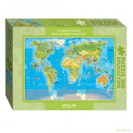 ARTGLOB 200 el. Zwierzęta Świata Młodego Odkrywcy [PUZZLE]