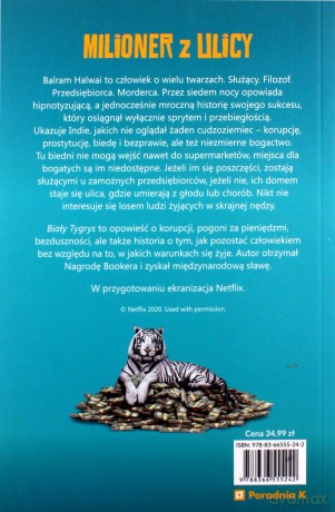 Biały Tygrys - Aravind Adiga [KSIĄŻKA]