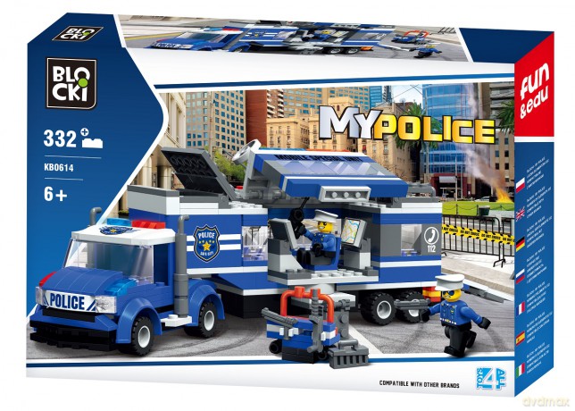 Blocki MyPolice 332 el. Mobilny posterunek KB0614 [KLOCKI]