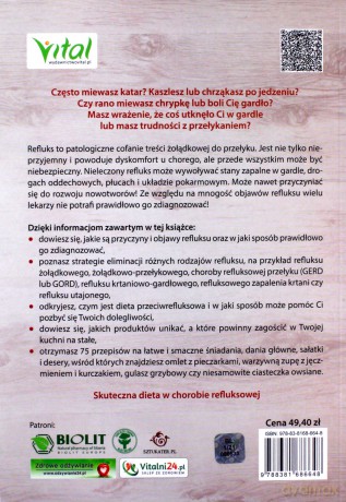 Choroba refluksowa - skuteczna dieta w każdym rodzaju refluksu. Refluks żołądkowy, utajony, GERD, zapalenie przełyku i inne - Jamie Koufman, Jordan Stern, Marc Michel Bauer [KSIĄŻKA]