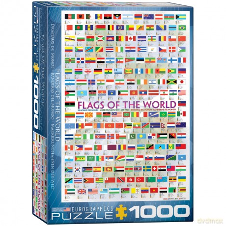 EUROGRAPHICS 1000 el. Flagi świata 6000-0128 [PUZZLE]