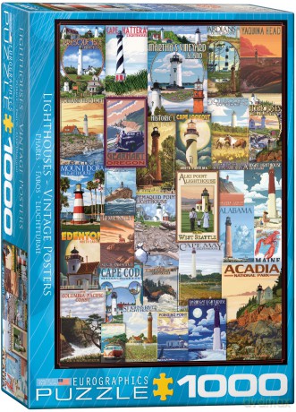 EUROGRAPHICS 1000 el. Latarnie morskie 6000-0779 [PUZZLE]