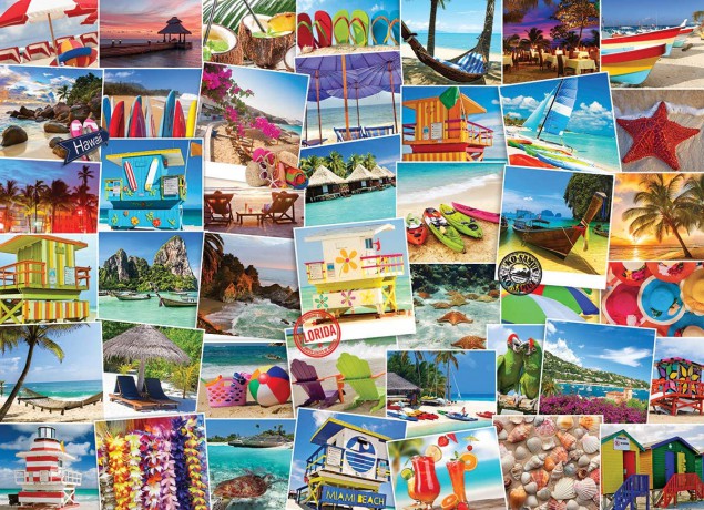 EUROGRAPHICS 1000 el. Plaże Globetrotter 6000-0761 [PUZZLE]