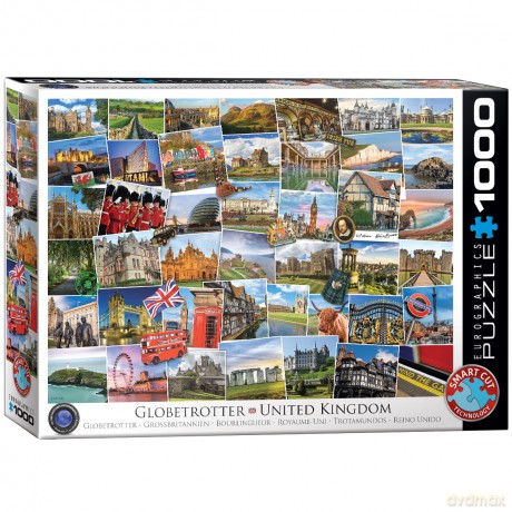 EUROGRAPHICS 1000 el. Pocztówki z Wielkiej Brytanii 6000-5464 [PUZZLE]
