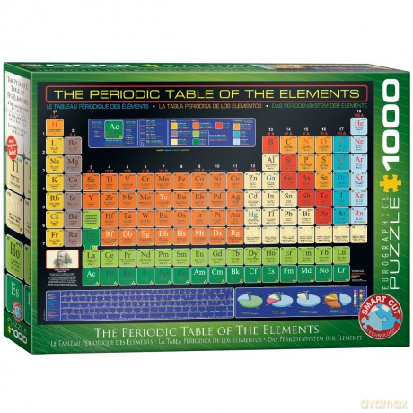 EUROGRAPHICS 1000 el. Układ okresowy pierwiastków 6000-1001 [PUZZLE]
