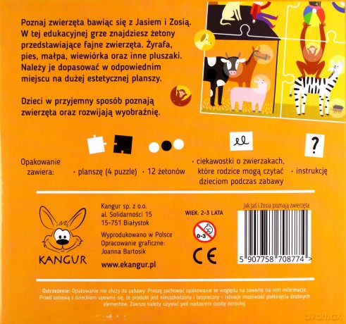 Jak Jaś i Zosia poznają zwierzęta [GRA]
