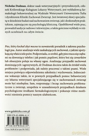 Pies Który Kochał Zbyt Mocno - Nicholas Dodman [KSIĄŻKA]