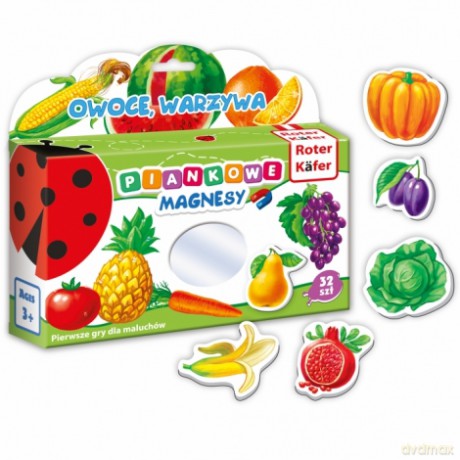 Piankowe magnesy owoce warzywa RK3020-04 [GRA]