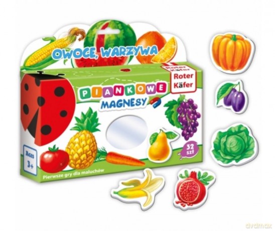 Piankowe magnesy owoce warzywa RK3020-04 [GRA]