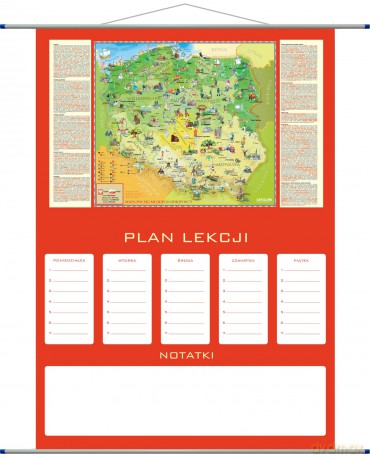 Plan lekcji mapa Polska Młodego Odkrywcy
