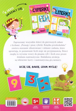 Poznaję i piszę cyferki. Książka przedszkolaka [KSIĄŻKA]