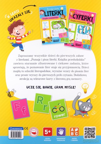 Poznaję i piszę literki. Książka przedszkolaka [KSIĄŻKA]