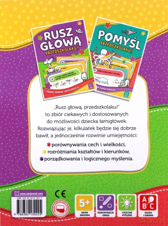 Rusz głową, przedszkolaku! Zbiór zabaw logicznych [KSIĄŻKA]