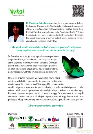 Skuteczne uzdrawianie tarczycy zgodnie z ajurwedą. Naturalna terapia dla chorych na Hashimoto, niedoczynność i nadczynność tarczycy - Marianne Teitelbaum [KSIĄŻKA]