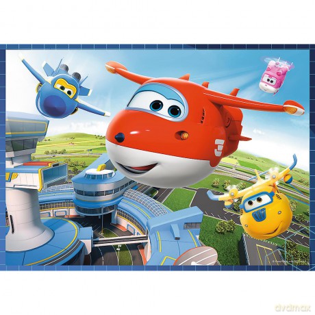 TREFL 4w1 (12,15,20,24) Super Wings Odlotowa paczka puzzle (34351) [PUZZLE]
