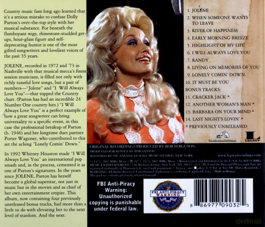Parton Dolly: American Milestones Jolene [CD]