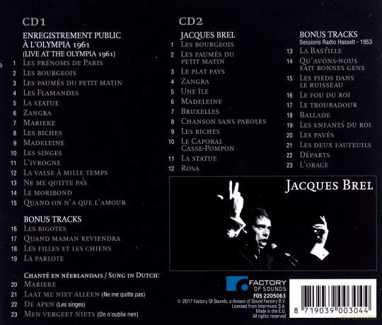 Jacques Brel: Bruxelles [2CD]