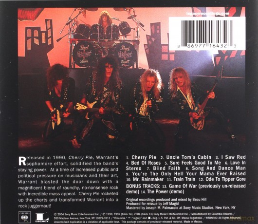 Warrant: Cherry Pie [CD]