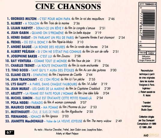 Cine Chansons [CD]