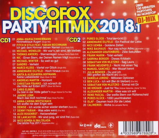 Discofox Party Hitmix [2CD]
