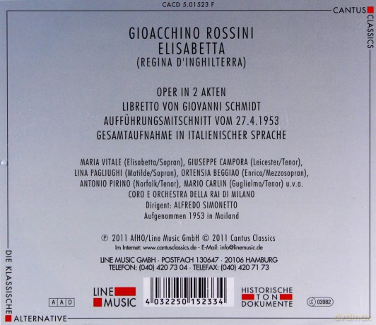 Rossini G.: Elisabetta (Regina Dingh [2CD]