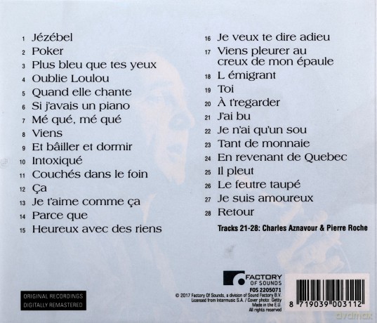 Aznavour Charles: French Pop Legends [CD]