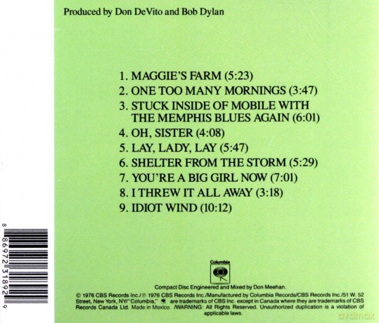 Bob Dylan: Hard Rain [CD]