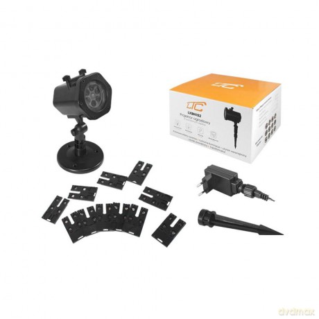 Projektor ogrodowy laserowy LTC LED 4W 230/12V IP65, wymienne slajdy