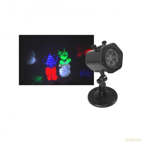 Projektor ogrodowy laserowy LTC LED 4W 230/12V IP65, wymienne slajdy
