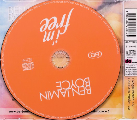 Boyce Benjamin: Im Free [CD]